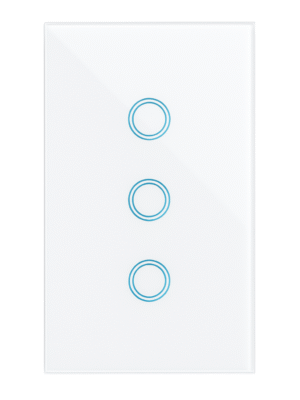 Interruptor de Luz de Pared Inteligente WiFi 3 Vías – Blanco