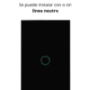 Interruptor de Luz de Pared Inteligente WiFi 1 Vía – Negro Elegante