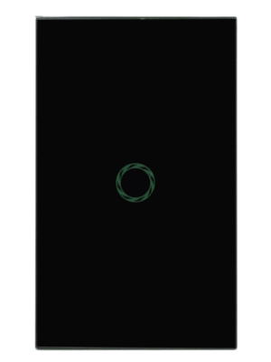 Interruptor de Luz de Pared Inteligente WiFi 1 Vía – Negro Elegante