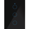 Interruptor de Luz de Pared Inteligente WiFi 3 Vías – Negro elegante
