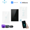 Interruptor de Luz de Pared Inteligente WiFi 2 Vías – Negro elegante