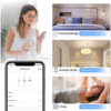 Interruptor de Luz de Pared Inteligente WiFi 2 Vías – Negro elegante